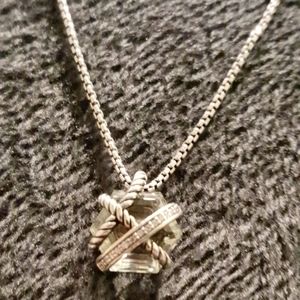 David Yurman Cable Wrap Necklace with Diamonds